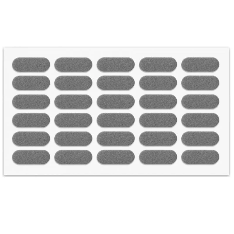 Paracolpi adesivi in silicone Grigio 8x22mm - 30 pezzi