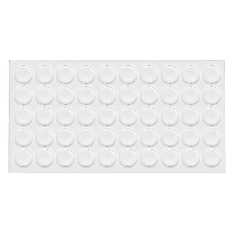 Paracolpi autoadesivi in silicone Ø10x2mm - 50 pezzi