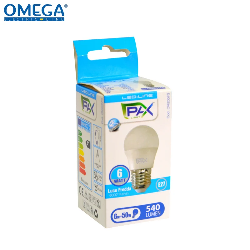 SFERA LED G45 6W E27 540LM 6000K A+