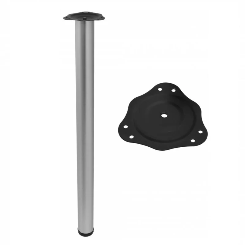 Piedini per Mobili 820mm con acciaio Piastre di Fissaggio - Alluminio