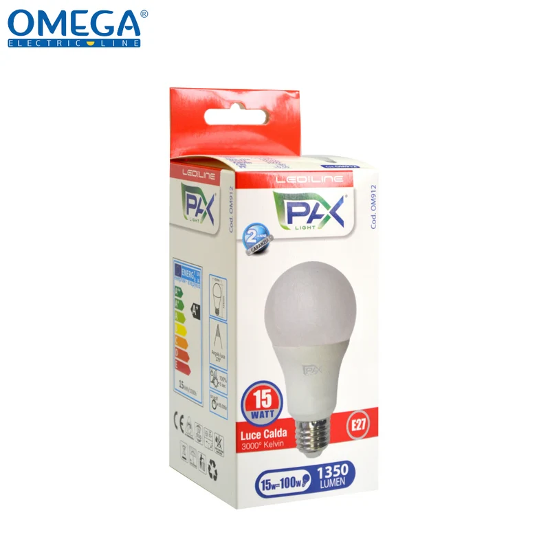 GOCCIA LED A65 15W 3000K 1350LM E27 A+.