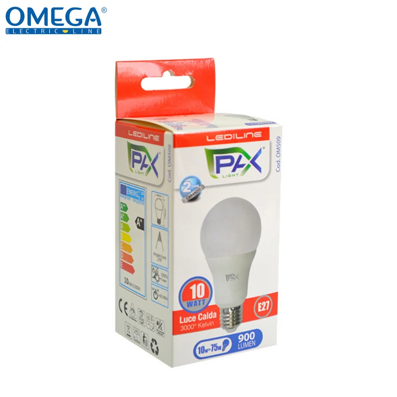 GOCCIA LED A60 10W E27 3000K 900LM A+.