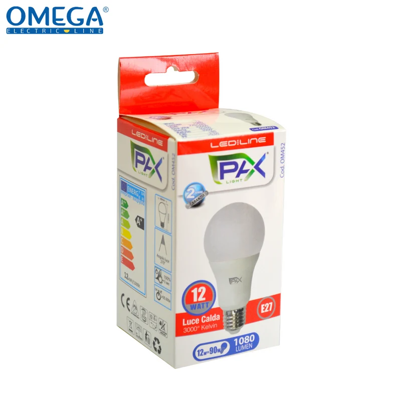 GOCCIA LED A60 12W 3000K 1080LM E27 A +.