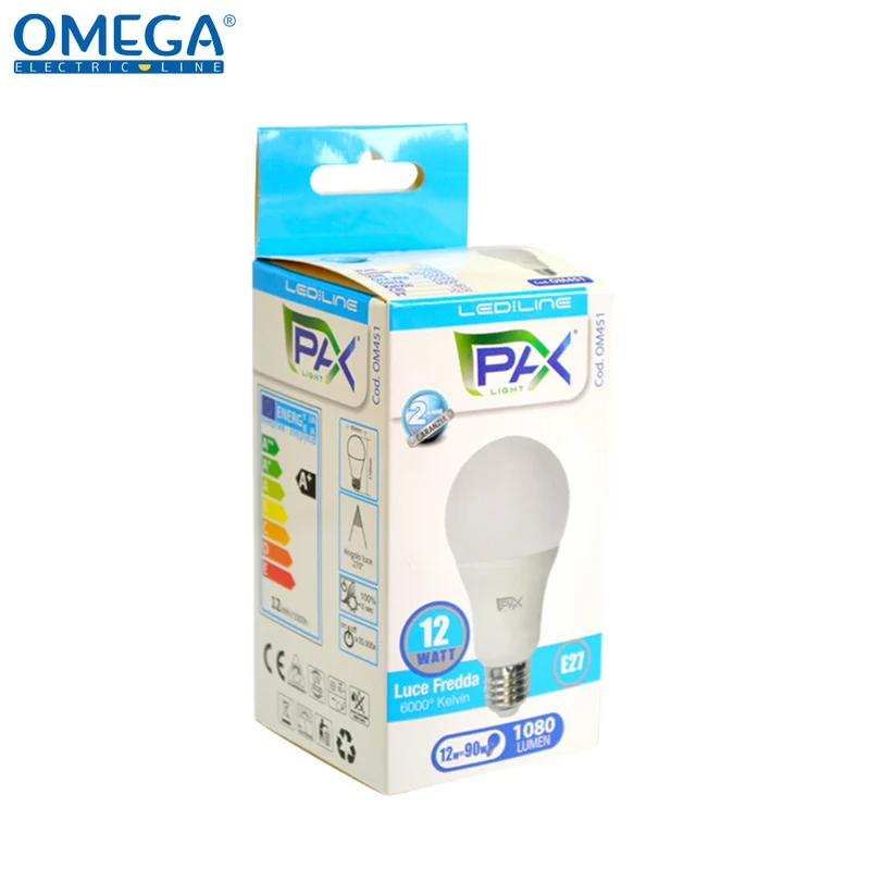 GOCCIA LED A60 12W 6000K 1080LM E27 A+.