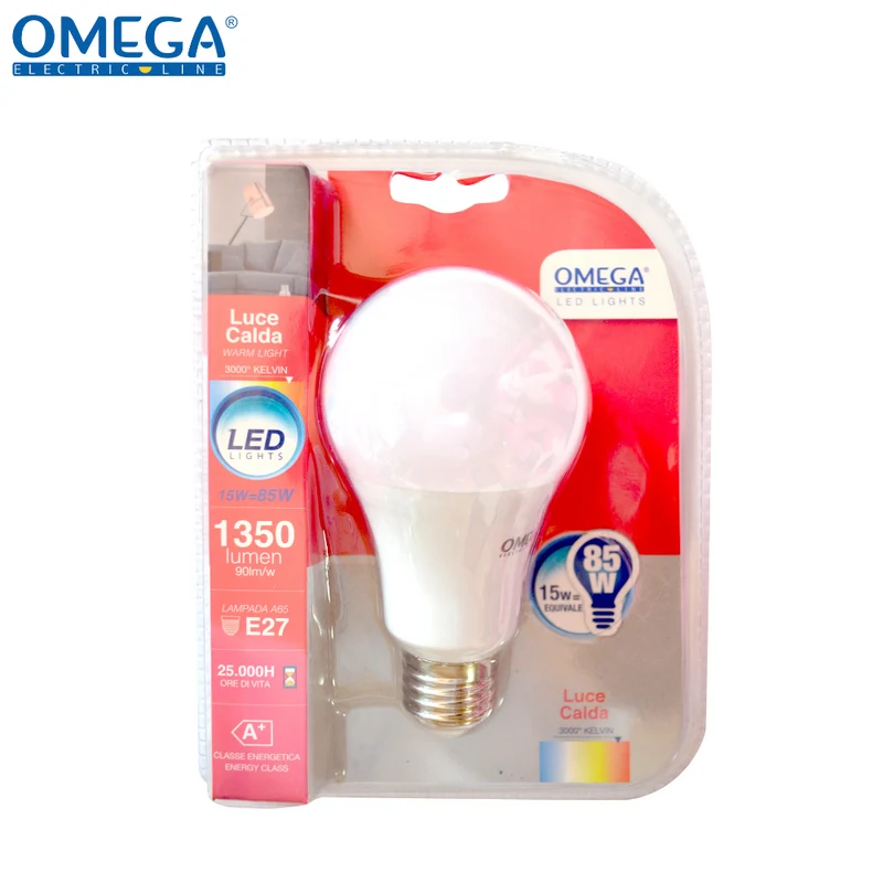 GOCCIA LED A65 15W 6000K 1350lm E27