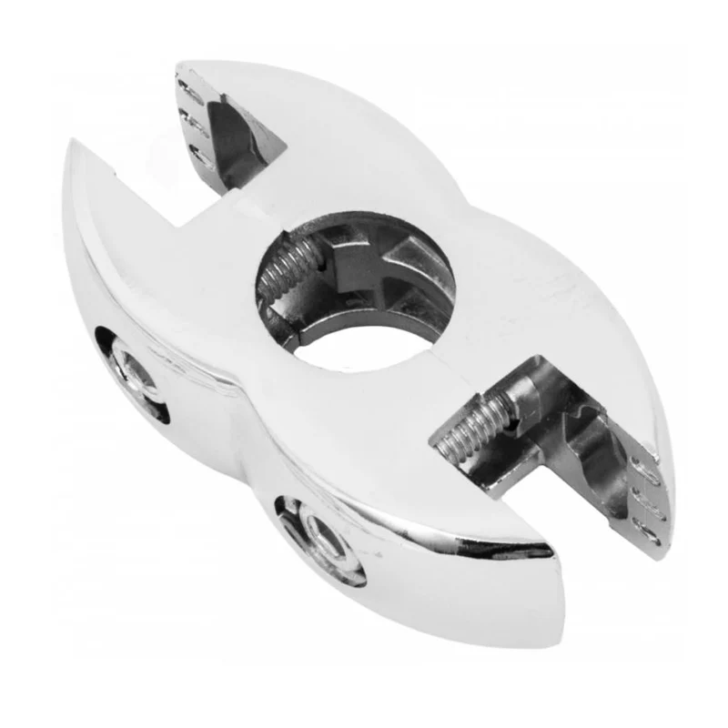 Supporto per asta appendiabiti 25mm - Cromo