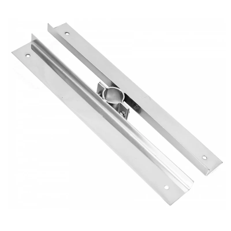 Supporto per ripiano doppio lungo 300mm per tubo Ø25mm - Cromo