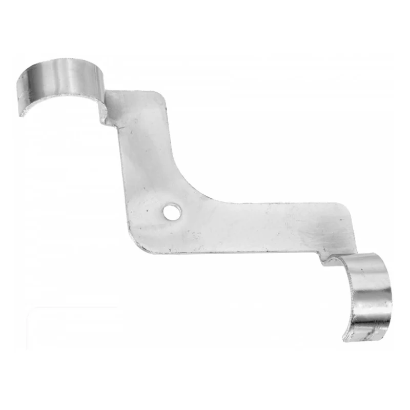 Supporto angolare per ripiano per tubo Ø25mm - Cromo