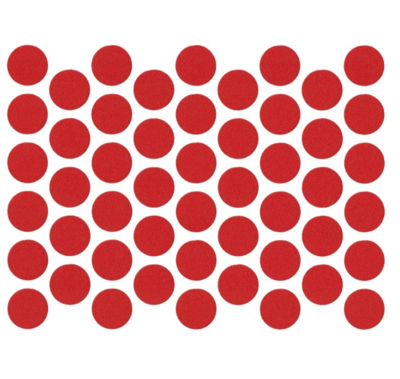 Tappi coprivite adesivi - Rosso Ø14