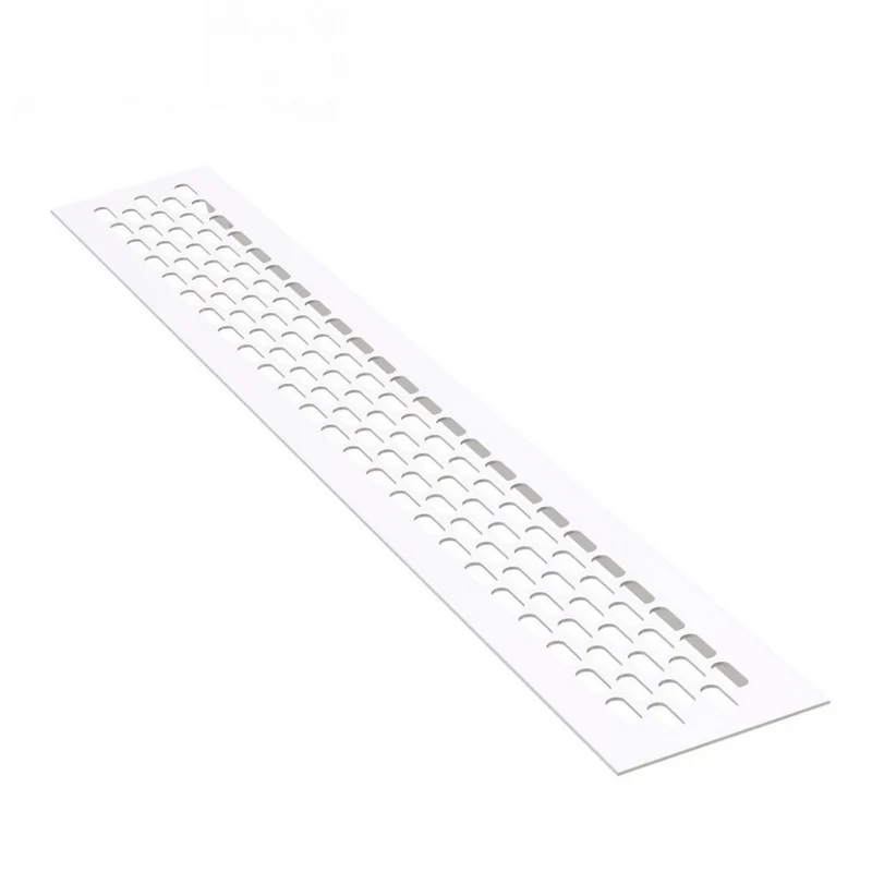 Griglie di aerazione in alliuminio 480x80mm - Bianco