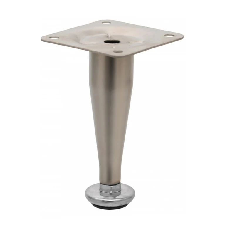Piedini per mobili conico altezza 100mm - Raso