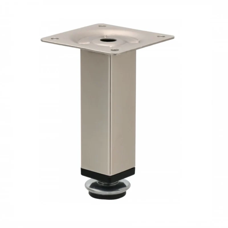 Piedini per Mobili regolabili 25x25mm - Altezza 100mm Raso