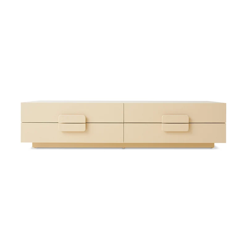 Credenza bassa spaziosa color crema