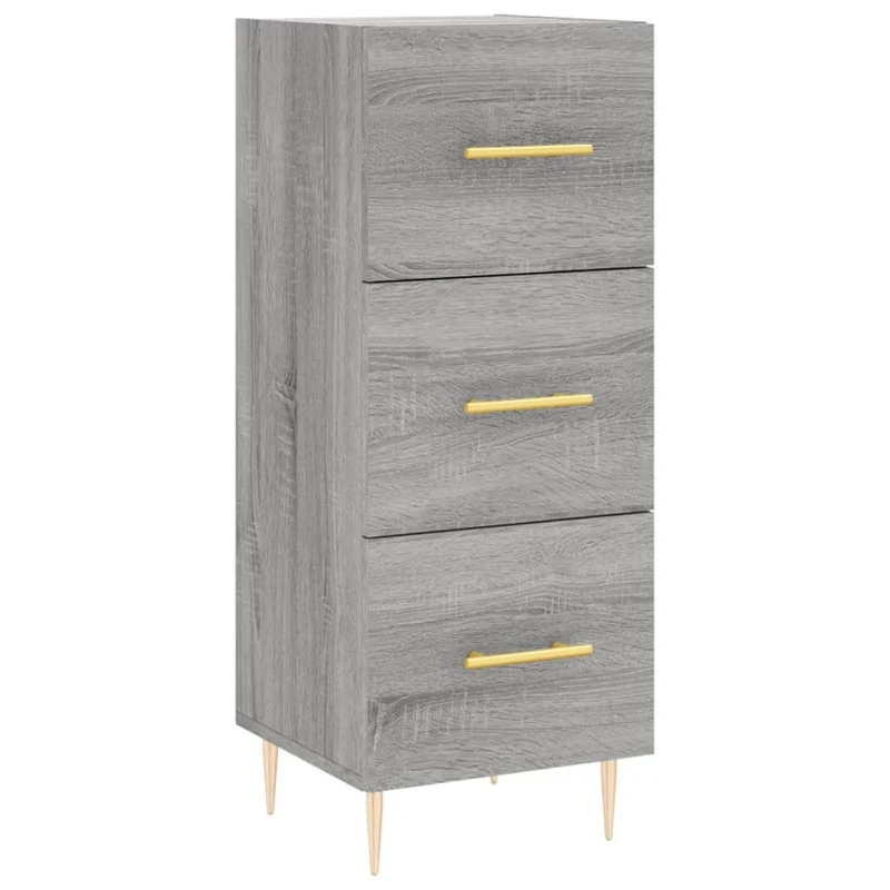 Buffet credenza cassettiera armadio mobile contenitore organizer cucina soggiorno Sonoma 34,5 x 34 x 90 cm legno ingegnerizzato grigio 02_0036321