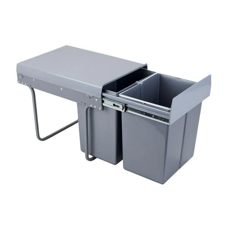 Pattumiera estraibile sottolavello 2 secchi x 20L - 40cm