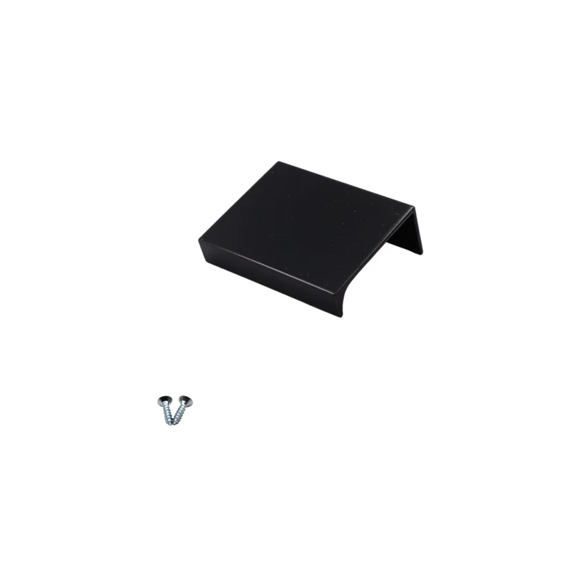 Maniglia per Mobili in Alluminio Nero - 32mm (Lunghezze totali 52mm)