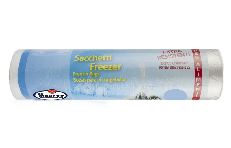MAURY'S ROTOLO SACCHETTI ALIMENTI FRIGO FREEZER TRASPARENTI RESISTENTI 360 PZ