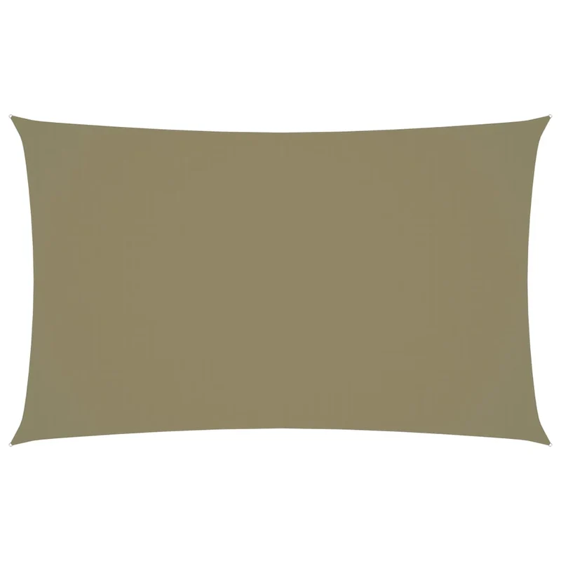 Vela ombreggiante/ombrellone rettangolare 3 x 6 m in tessuto Oxford beige 02_0009686