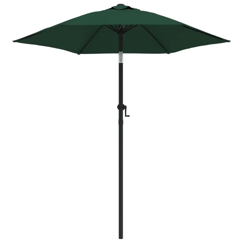 Ombrellone da esterno 200 x 211 cm alluminio verde 02_0008732