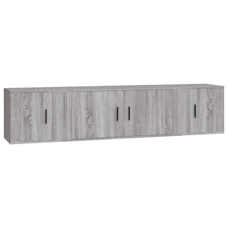 Set di mobili in legno ingegnerizzato Sonoma da 3 pezzi (mobile credenza mobile TV soggiorno camera da letto salotto) - 02_0024627