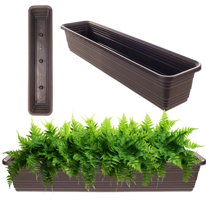 Vaso da fiori per balcone KADAX 80 cm Mocha Fioriera Kadax