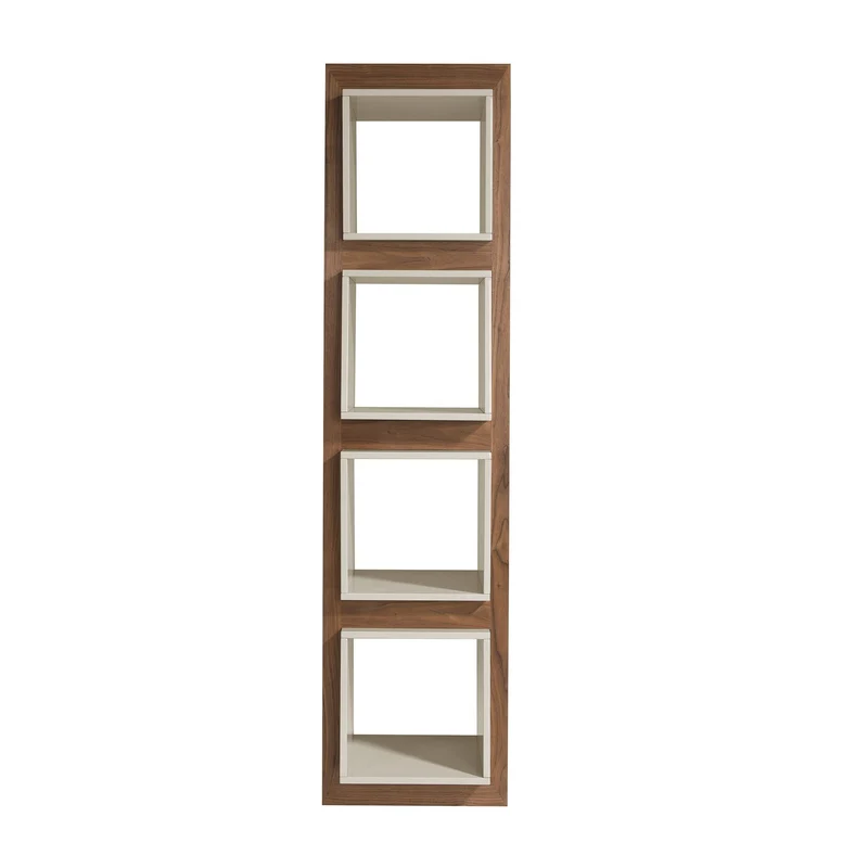 Scaffale a cubo in noce