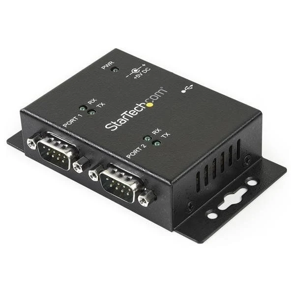 Startech.com hub adattatore usb a seriale 2 porte per montaggio a parete con clip per guide din - ICUSB2322I