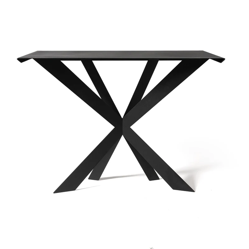 ARTI & MESTIERI Consolle di Design Zeus Nero 110x35cm