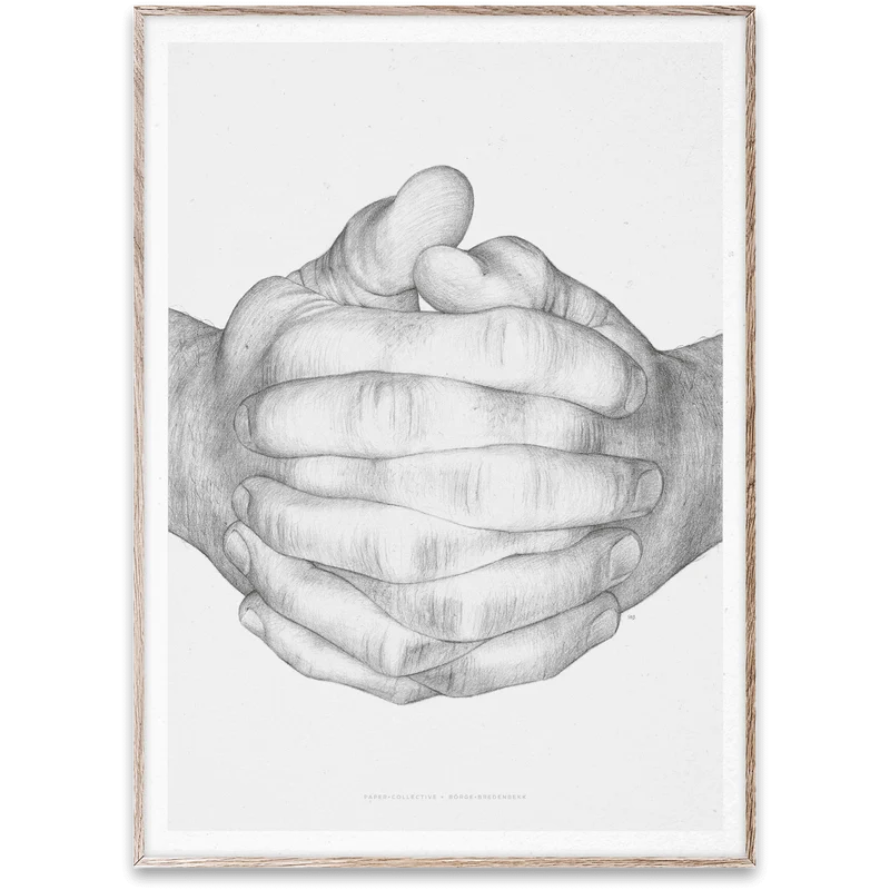 Stampa FOLDED HANDS by Papercollective