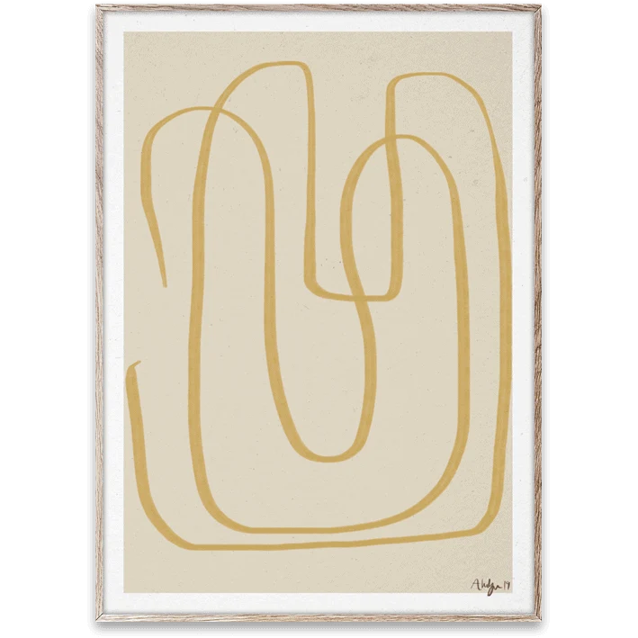 Stampa DIFFERENT WAYS l - YELLOW by Papercollective
