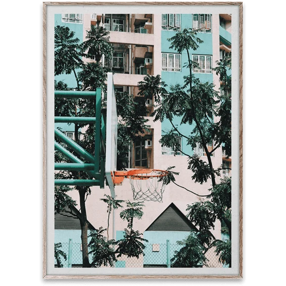 Stampa CITIES OF BASKETBALL 01 HONG KONG by Papercollective