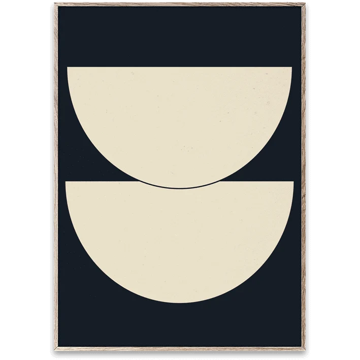 Stampa HALF CIRCLES I - BLUE by Papercollective