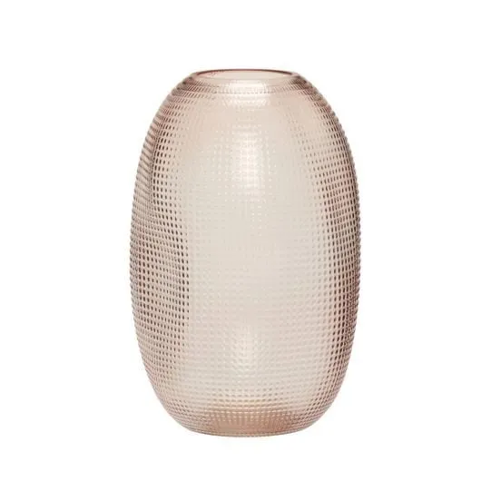 Vaso in vetro rosa by Hübsch