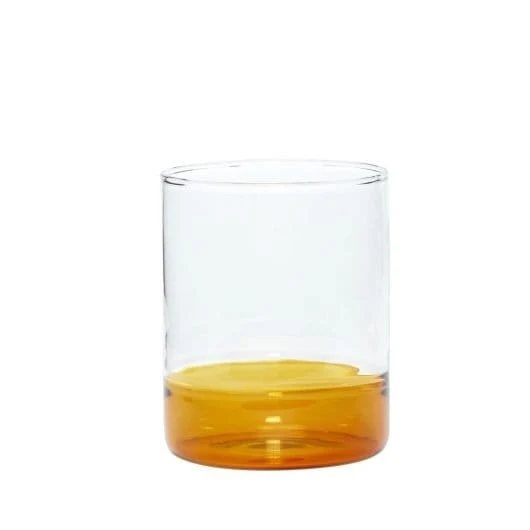 Bicchiere con fondo ambrato by Hübsch