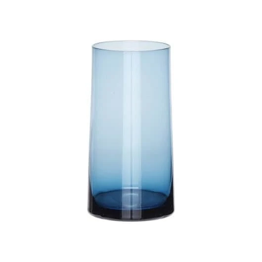 Vaso in vetro blu by Hübsch