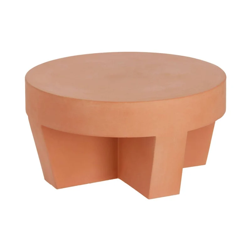 Tavolino VILENA terracotta Ø 60 cm