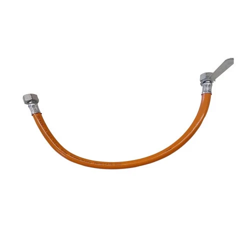 Flessibile gas ff in gomma con chiavetta 30 bar cm 70