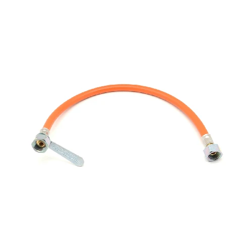 Flessibile gas ff in gomma con chiavetta cm 100
