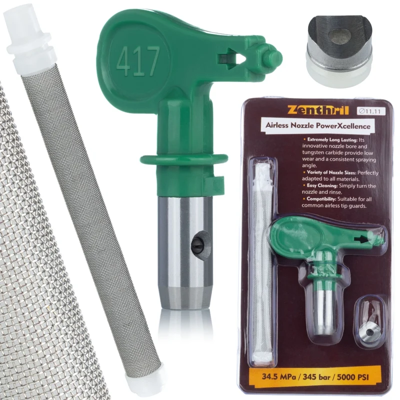 Ugello di Spruzzatura Zenthril PowerXcellence 417 – Alta Pressione, 20 cm | Compatibile con Graco, Wagner, Titan