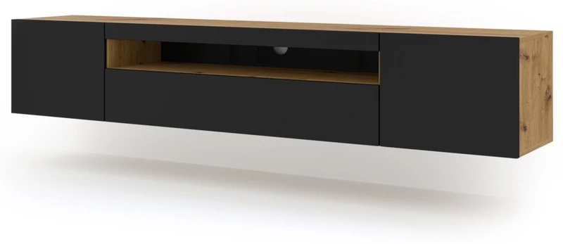 PORTA TV AURA 200 ARTISAN OAK NERO OPACO