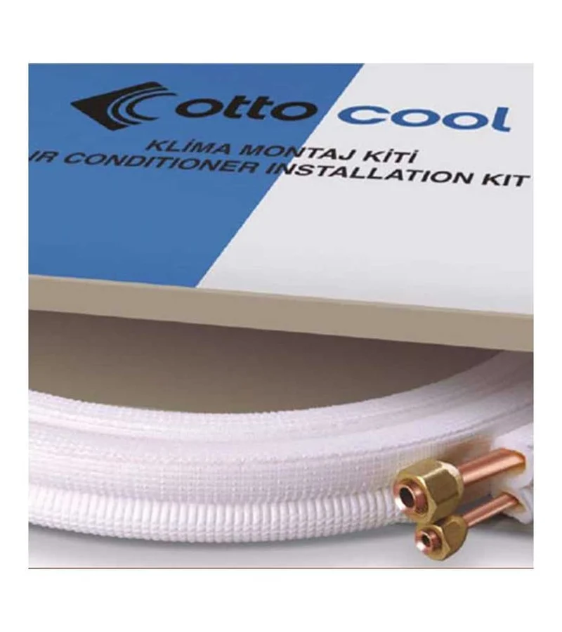 Kit Installazione Varie Misure per Climatizzatore 7000-9000-12000 Btu Tubi Rame Cartellati da 1/4" e 3/8"