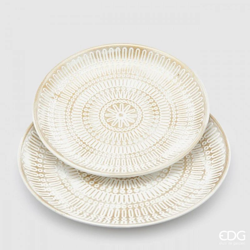 Piatto Mandala Bianco