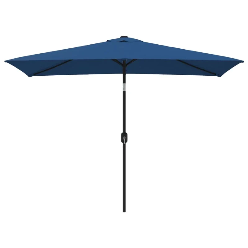 Ombrellone da esterno con palo in metallo 300 x 200 cm azzurro 02_0008282