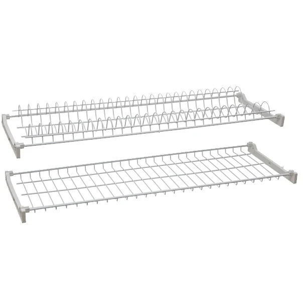Mensola Colapiatti Acciaio Plast con Supp 56 cm 6 Coppie