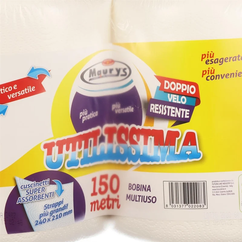 MAURY'S 3 SET DI CONFEZIONI BOBINE MULTIUSO UTILISSIMA 2 ROTOLI 150 METRI