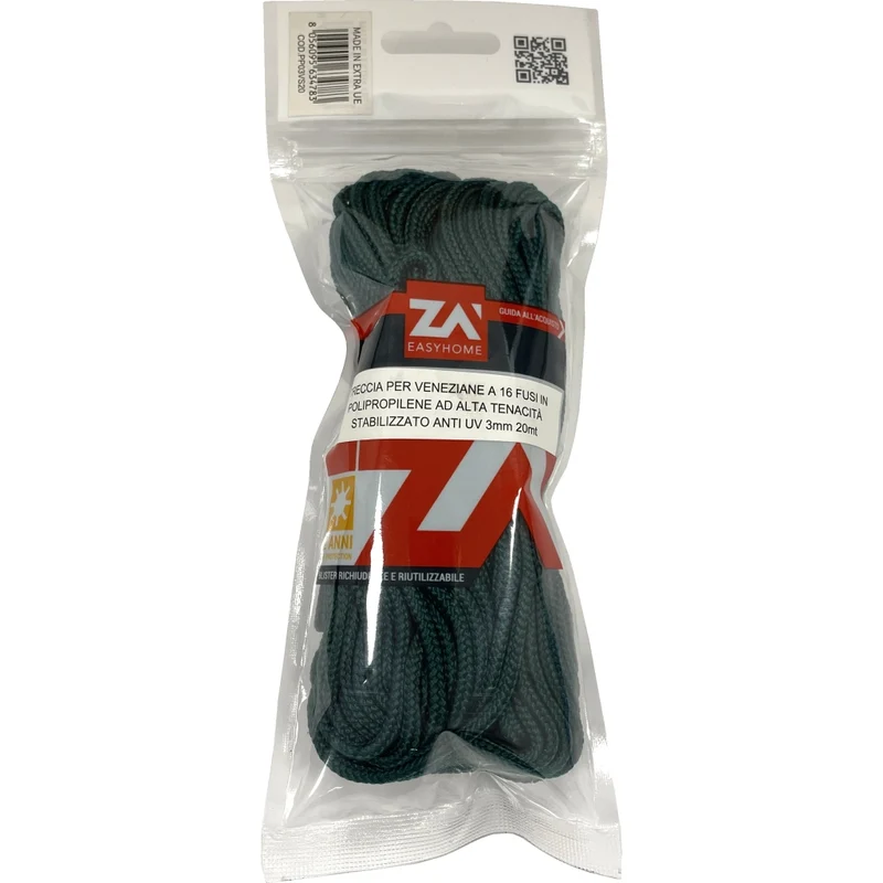 Laccio per Veneziane Cf 20 m Verde Scuro