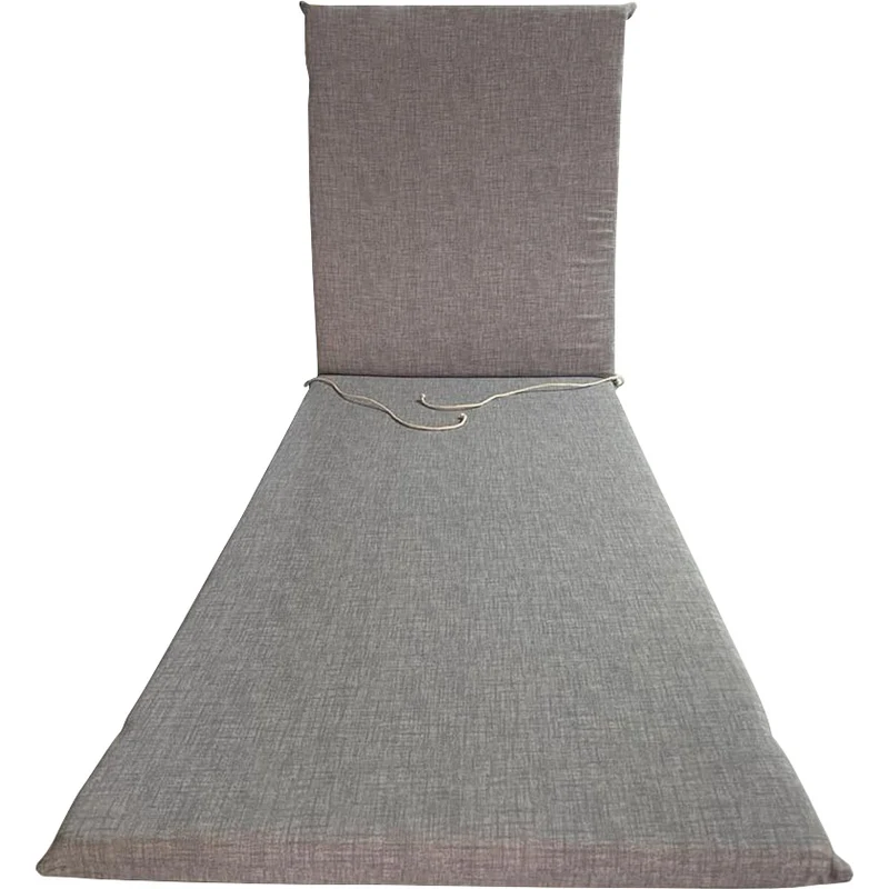 Cuscino Garden Grigio Lettino H 4,5 190 x 60 cm 4 Pezzi