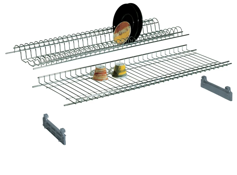 Mensola Colapiatti Acciaio Crom con Supp 76 cm 6 Coppie