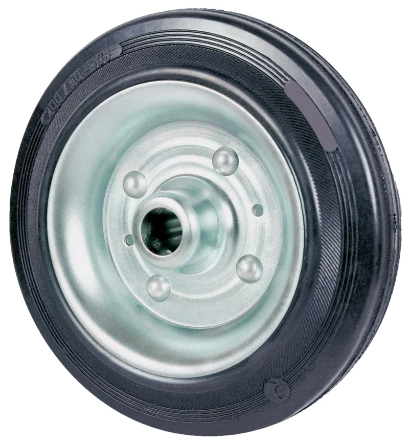 Ruota Industriale Ø 100 mm Gomma con Cuscin Exp China Qingdao