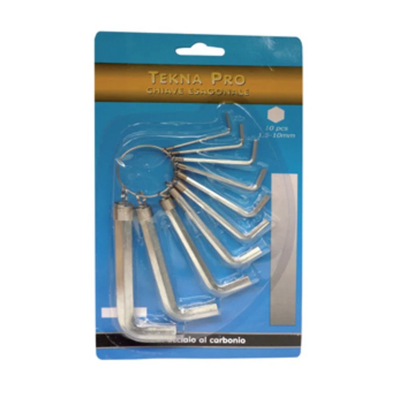 Serie 10 Chiavi Esagonali con Anello 1,5 x 10 mm China T Max 6044 1